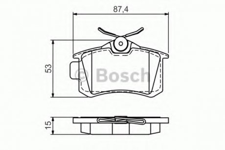 Тормозные колодки дисковые, к-кт. 0 986 494 520 BOSCH 0986494520 (фото 1)