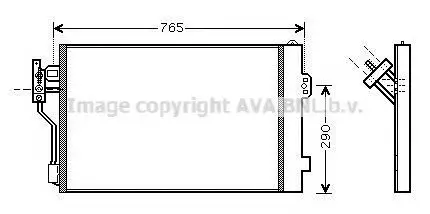 Конденсор кондиционера COND VITO/VIANO ALL 03- COOLING AVA MSA5352D