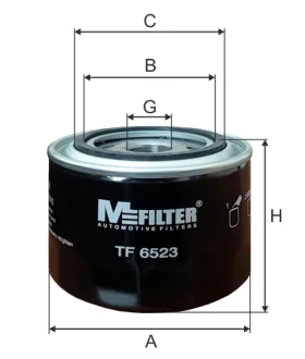 Фильтр масляный FIAT DUCATO, IVECO DAILY (M-FILTER) M-Filter MFILTER TF6523
