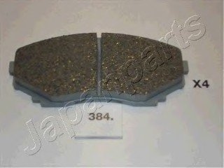 Колодки гальмівні дискові MAZDA. MPV 95- JAPAN PARTS JAPANPARTS PA-384AF