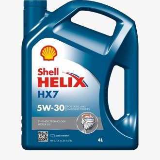 Олива моторна Helix HX7 5W-30 (4 л) SHELL 550040004