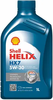 Моторное масло Helix HX7 5W-30 полусинтетическое 1 л SHELL 550040006