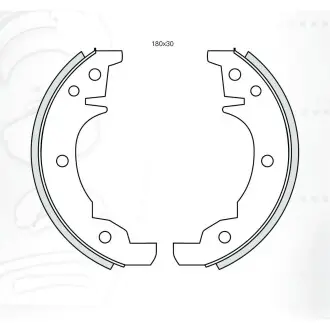 Колодки гальмівні барабанні, комплект DAFMI DA110
