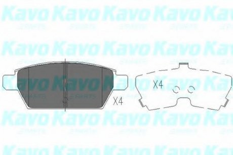 Гальмівні колодки, дискове гальмо (набір) KAVO PARTS KBP-4554 (фото 1)