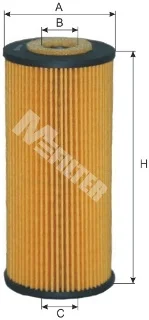 Фильтр масляный BMW 316I E36 1.6, 1.8 (M-filter) M-Filter MFILTER TE604