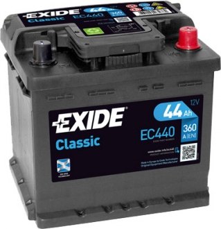 Акумулятор 6 CT-44-R Classic EXIDE EC440 (фото 1)