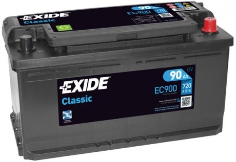 Акумулятор 6 CT-90-R Classic EXIDE EC900 (фото 1)