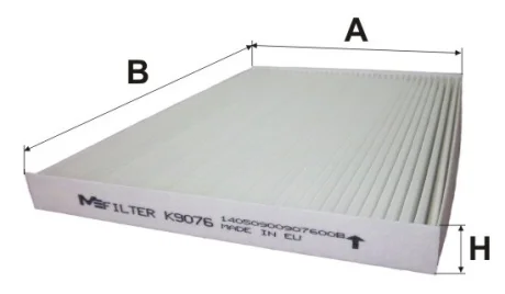Фільтр салону M-FILTER MFILTER K9076