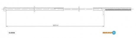Трос ручного гальма ADRIAUTO 11.0216
