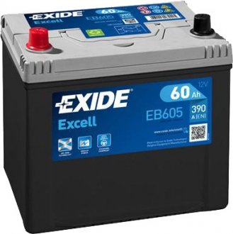Акумулятор 6 CT-60-L Excell EXIDE EB605 (фото 1)