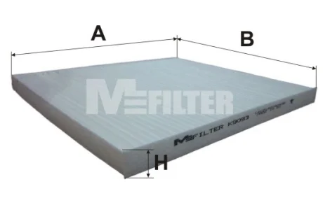 Фильтр салона HYUNDAI Acent, RIO III (M-filter) M-Filter MFILTER K9093