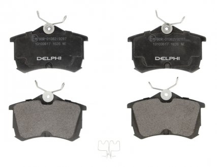 Комплект тормозных колодок, дисковый тормоз DELPHI LP1626