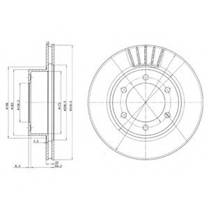 Гальмівний диск DELPHI BG3535