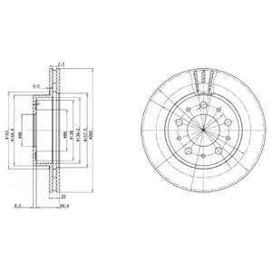 Гальмівний диск DELPHI BG2425C