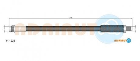RENAULT Шланг тормозной передний 25 84-93 ADRIAUTO 41.1228 (фото 1)