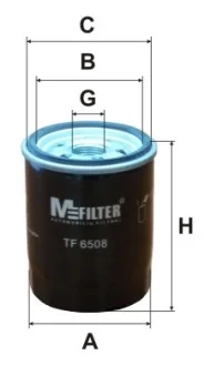 Фильтр масляный MITSUBISHI Lancer (M-filter) M-Filter MFILTER TF6508