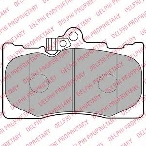 Комплект тормозных колодок, дисковый тормоз DELPHI LP2122 (фото 1)