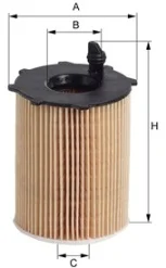Фільтр оливний (фільтр-патрон) M-FILTER MFILTER TE617