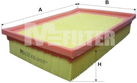Фільтр повітряний M-FILTER MFILTER K761