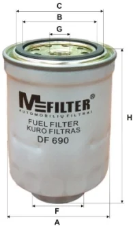 Фільтр паливний M-FILTER MFILTER DF690
