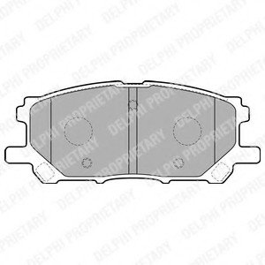 Комплект тормозных колодок, дисковый тормоз DELPHI LP1823