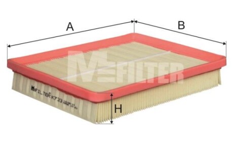 Фільтр повітряний HYUNDAI SONATA (M-filter) M-Filter MFILTER K733