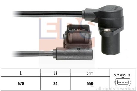 Датчик положения коленвала EPS 1.953.485