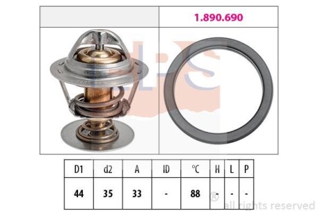 Термостат, охолоджуюча рідина EPS 1.880.685