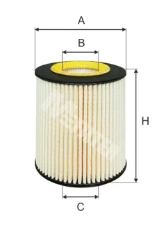 Фільтр оливний (фільтр-патрон) M-FILTER MFILTER TE647