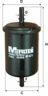 Фільтр паливний M-FILTER MFILTER BF671