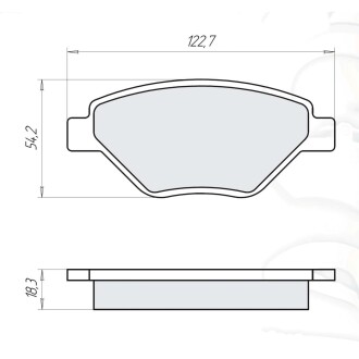 Колодка гальм. RENAULT MEGANE II (Intelli) Intelli DAFMI D516E