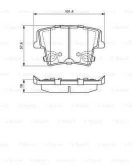 Колодки тормозные дисковые 0 986 494 678 BOSCH 0986494678 (фото 1)