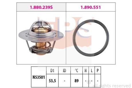 Термостат, охлаждающая жидкость EPS 1.880.239