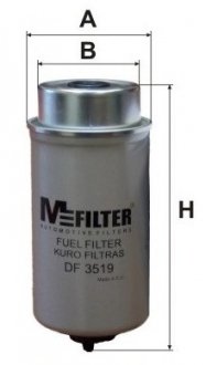 Фильтр топл. FORD TRANSIT (M-Filter) M-Filter MFILTER DF3519