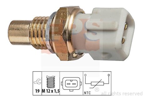 Датчик температури охолоджувальної рідини EPS 1.830.191 (фото 1)