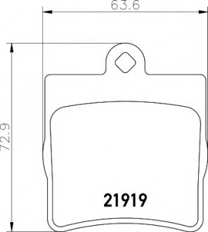 Тормозные колодки задние DB W203 00- MINTEX MDB1926