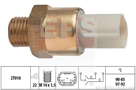 Термовиключатель вентилятора радиатора EPS 1.850.684