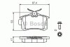 Гальмівні колодки дискові, к-кт. 0 986 494 515 BOSCH 0986494515 (фото 1)