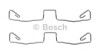 КМП гальм.колодок AUDI A6/S6 1,9-4,299-05 BOSCH 1987474658 (фото 1)