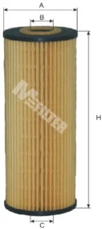 Фільтр оливний (фільтр-патрон) M-FILTER MFILTER TE605