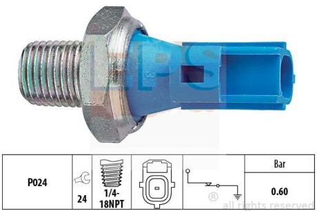 FORD Датчик давления масла TRANSIT 99- EPS 1.800.147