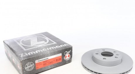 Диск тормозной (передний) VW T4 2.5TDI 90-03 (280x24) (R15) (с покрытием) (вентилируемый) 600.3212.20 ZIMMERMANN 600321220 (фото 1)