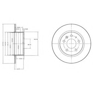 Гальмівний диск DELPHI BG2240