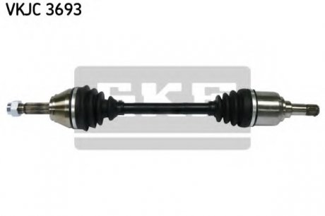 Піввісь передня ліва, (634mm, 22/22z) FIAT Doblo 1.6 01- SKF VKJC 3693