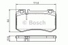 Комплект тормозных колодок, дисковый тормоз BOSCH 0986494356 (фото 1)