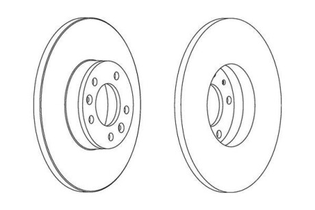 Диск гальмівний JURID 562525JC