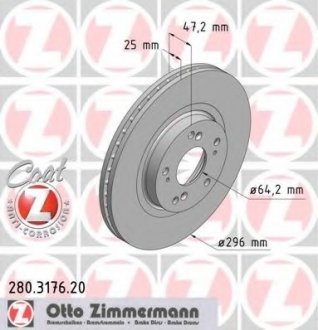 Тормозные диски ZIMMERMANN 280317620