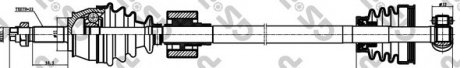 Піввісь Fiat Doblo 1.9D 01- (R) (22x932) d=32 GSP 241007 (фото 1)