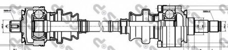 Вал приводной, задний GSP 235004