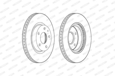 Диск тормозной FERODO DDF2465C